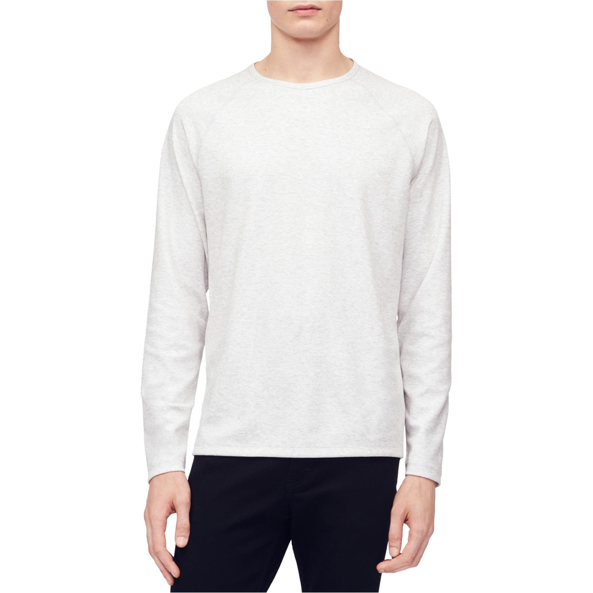 Calvin Klein Mens Raglan Sleeve Basic T-Shirt, Grey, X-Large